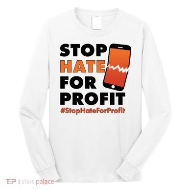 Stop Hate for Profit #StopHateForProfit Cracked Cell Phone Long Sleeve Shirt