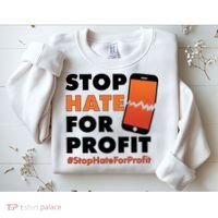 Stop Hate for Profit #StopHateForProfit Cracked Cell Phone Sweatshirt thumb 2