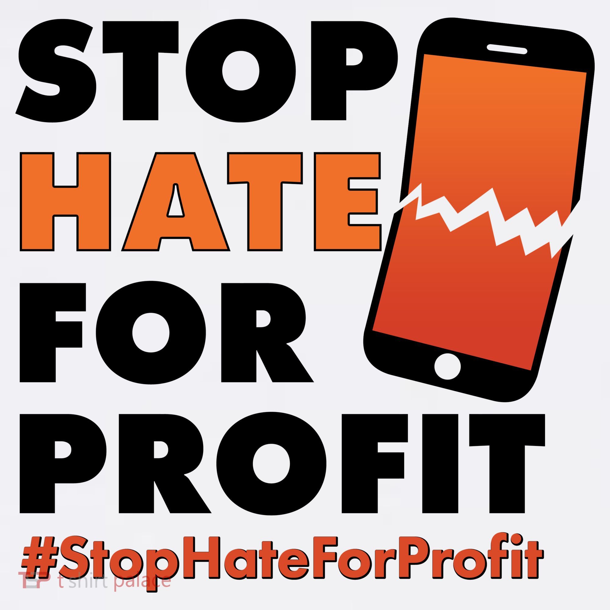 Stop Hate for Profit #StopHateForProfit Cracked Cell Phone Sweatshirt