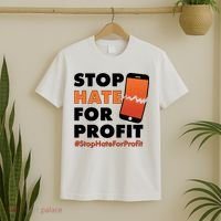 Stop Hate for Profit #StopHateForProfit Cracked Cell Phone T-Shirt thumb 2