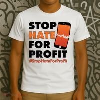 Stop Hate for Profit #StopHateForProfit Cracked Cell Phone T-Shirt thumb 3