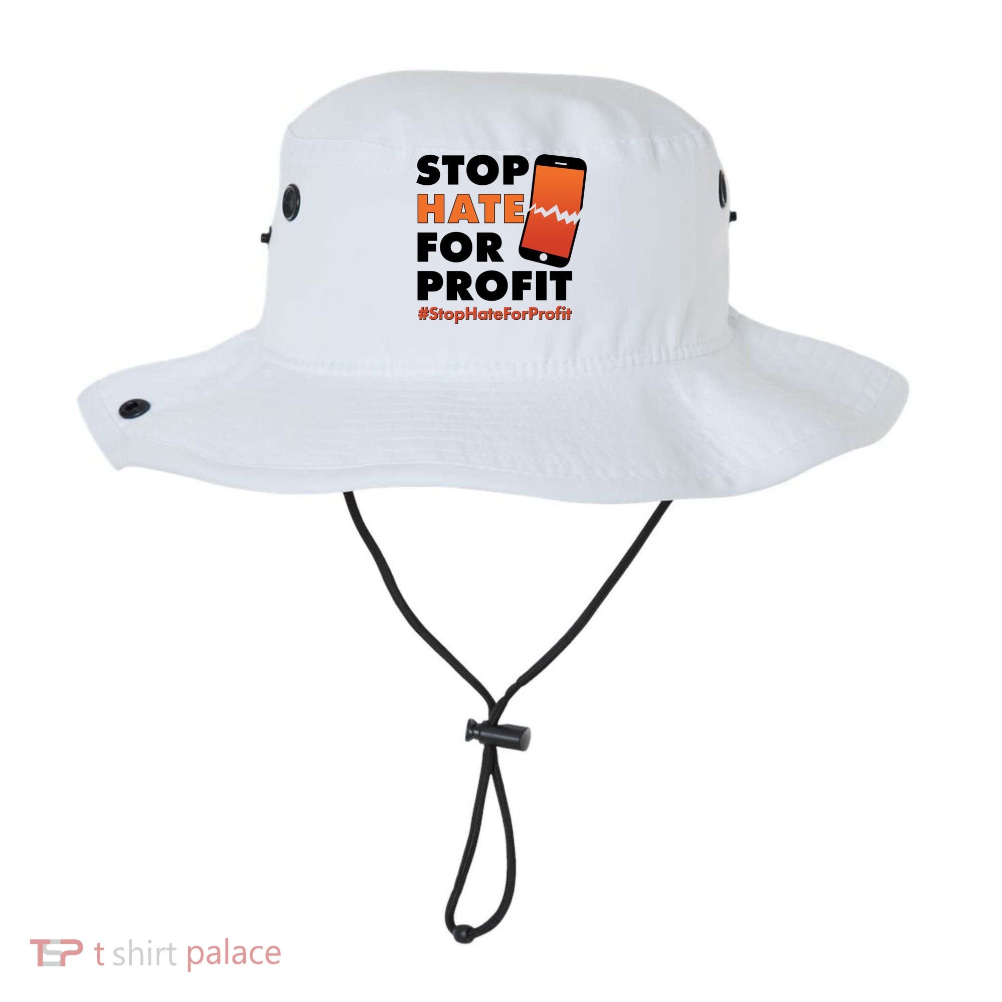 Stop Hate for Profit #StopHateForProfit Cracked Cell Phone Bucket Hat