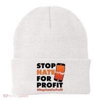 Stop Hate for Profit #StopHateForProfit Cracked Cell Phone Beanie thumb 0