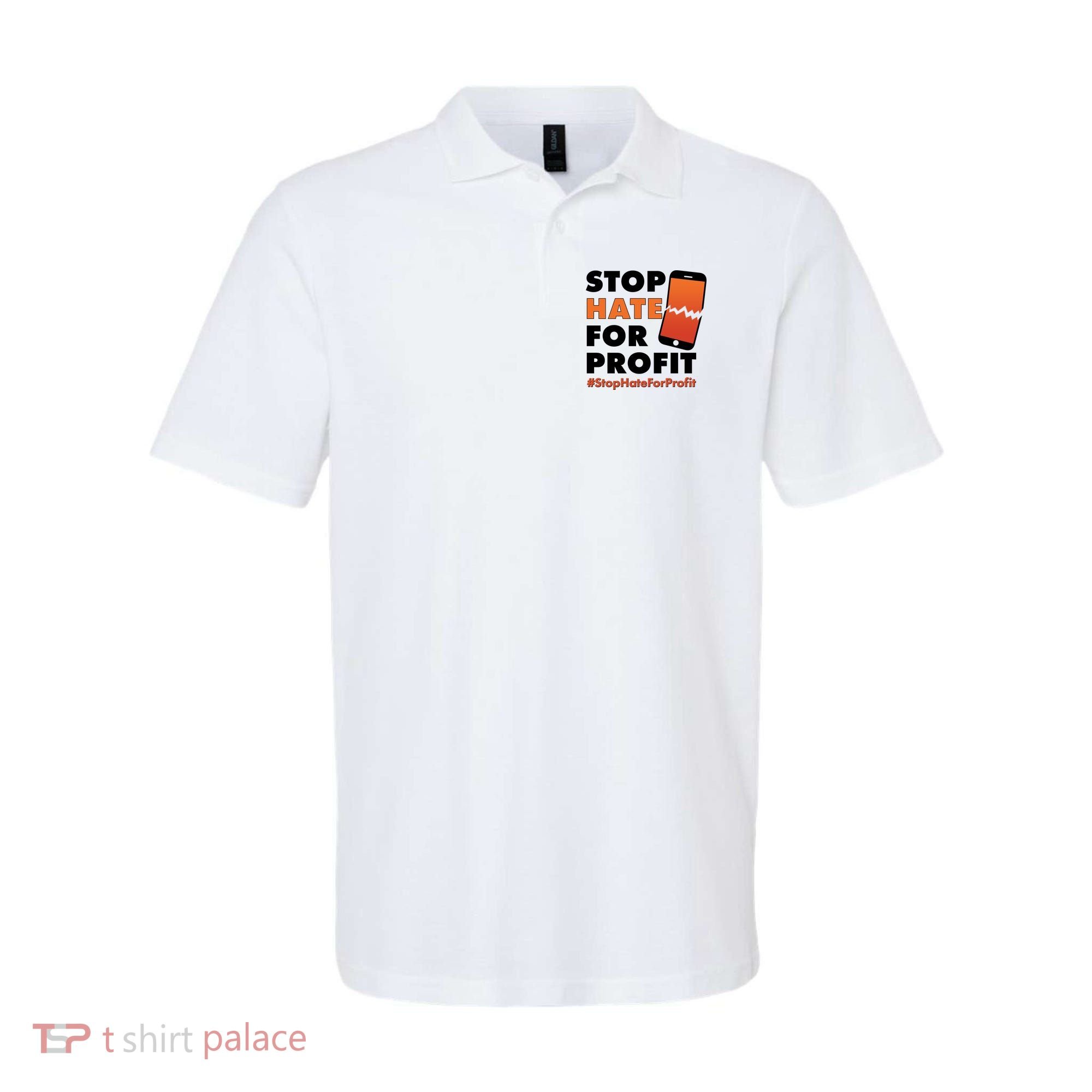 Stop Hate for Profit #StopHateForProfit Cracked Cell Phone Polo