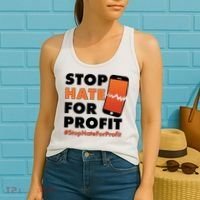 Stop Hate for Profit #StopHateForProfit Cracked Cell Phone Women's Tank Top thumb 2