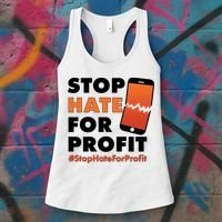 Stop Hate for Profit #StopHateForProfit Cracked Cell Phone Women's Tank Top thumb 3