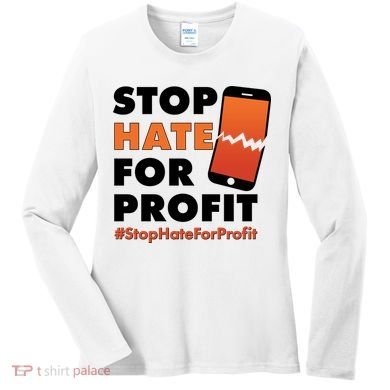 Stop Hate for Profit #StopHateForProfit Cracked Cell Phone Women's Long Sleeve Shirt