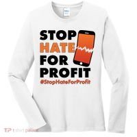 Stop Hate for Profit #StopHateForProfit Cracked Cell Phone Women's Long Sleeve Shirt thumb 0
