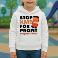 Stop Hate for Profit #StopHateForProfit Cracked Cell Phone Kids Hoodie thumb 3