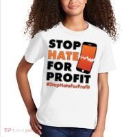 Stop Hate for Profit #StopHateForProfit Cracked Cell Phone Kids T-Shirt thumb 2