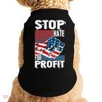 Stop Hate for Profit USA Flag Fist Doggie Tank thumb 0