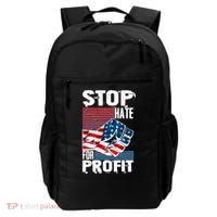 Stop Hate for Profit USA Flag Fist Backpack thumb 0