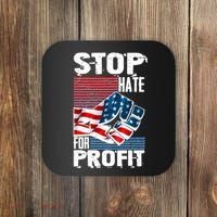 Stop Hate for Profit USA Flag Fist Coaster thumb 0