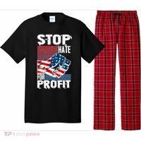 Stop Hate for Profit USA Flag Fist Pajama Set thumb 0