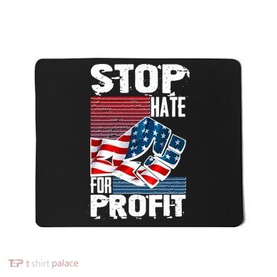 Stop Hate for Profit USA Flag Fist Mousepad