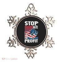 Stop Hate for Profit USA Flag Fist Ornament thumb 0