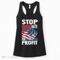 Stop Hate for Profit USA Flag Fist Women's Tank Top thumb 0