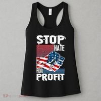 Stop Hate for Profit USA Flag Fist Women's Tank Top thumb 3