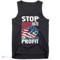 Stop Hate for Profit USA Flag Fist Tank Top thumb 0
