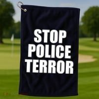Stop Police Terror Golf Towel thumb 1