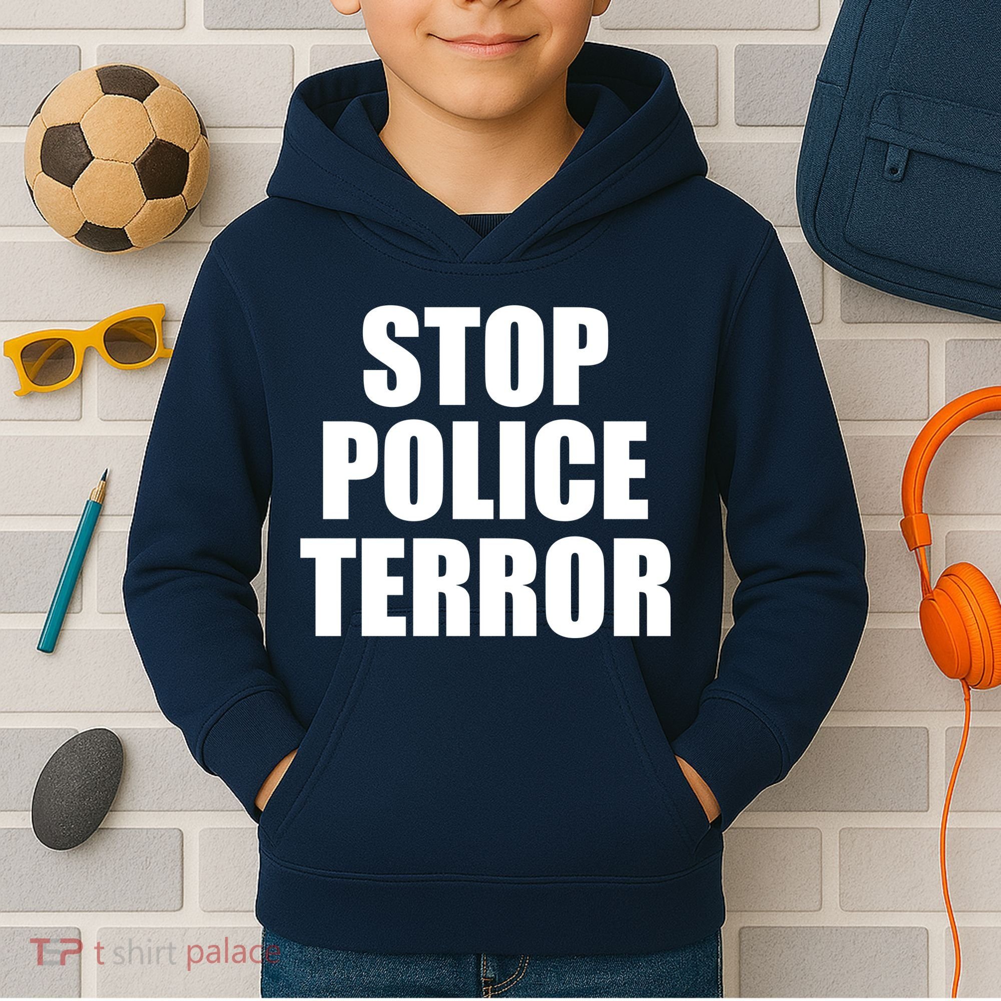 Stop Police Terror Kids Hoodie