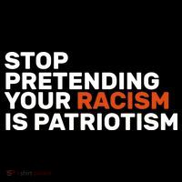 Stop Pretending Your Racism Is Patriotic Ornament thumb 1