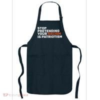 Stop Pretending Your Racism Is Patriotic Apron thumb 0