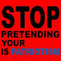 Stop Pretending Your Racism Is Patriotism Santa Hat thumb 1