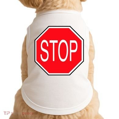 Stop Sign Doggie Tank