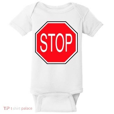 Stop Sign Baby Bodysuit