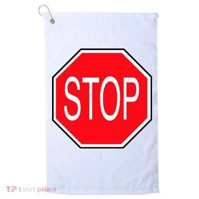 Stop Sign Golf Towel
