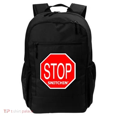 STOP Snitching Snitchin' Backpack