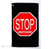 STOP Snitching Snitchin' Golf Towel thumb 0