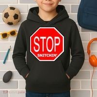 STOP Snitching Snitchin' Kids Hoodie thumb 2