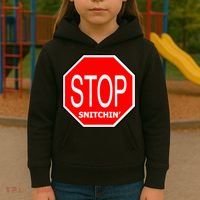 STOP Snitching Snitchin' Kids Hoodie thumb 3
