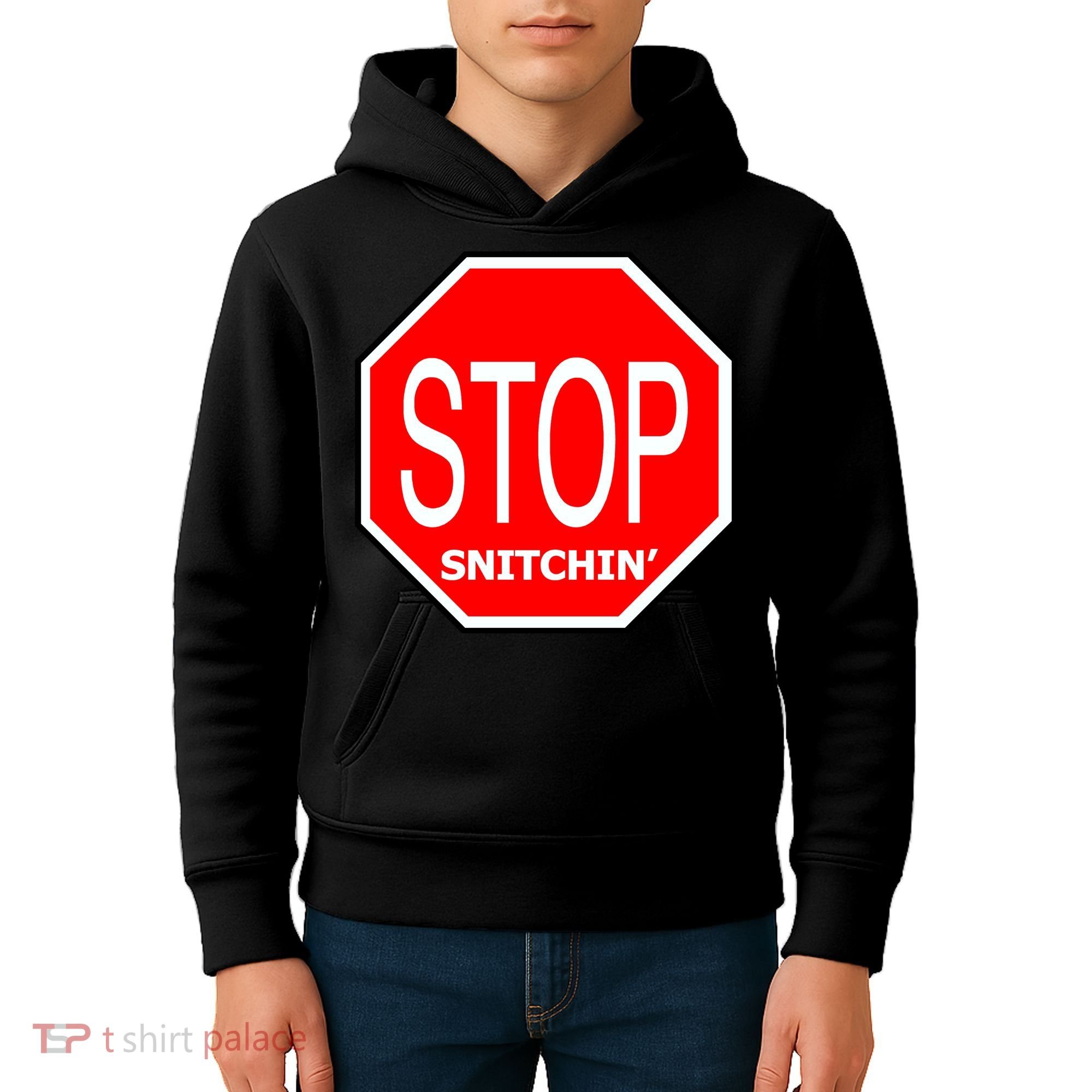 STOP Snitching Snitchin' Kids Hoodie