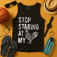 Stop Staring At My Cock Tank Top thumb 4