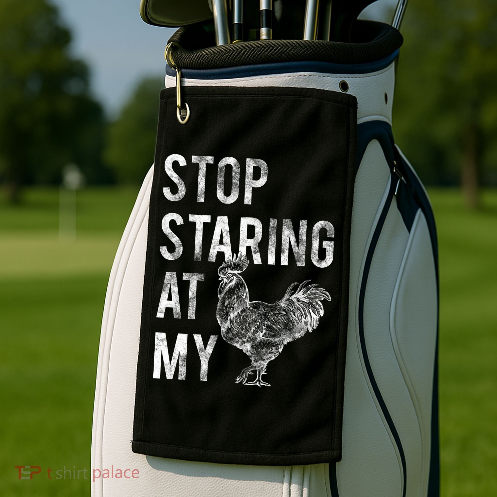 Stop Staring At My Cock Golf Towel