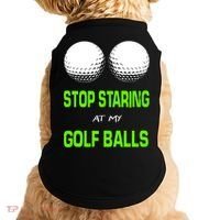 Stop Staring At My Golf Balls Doggie Tank thumb 0