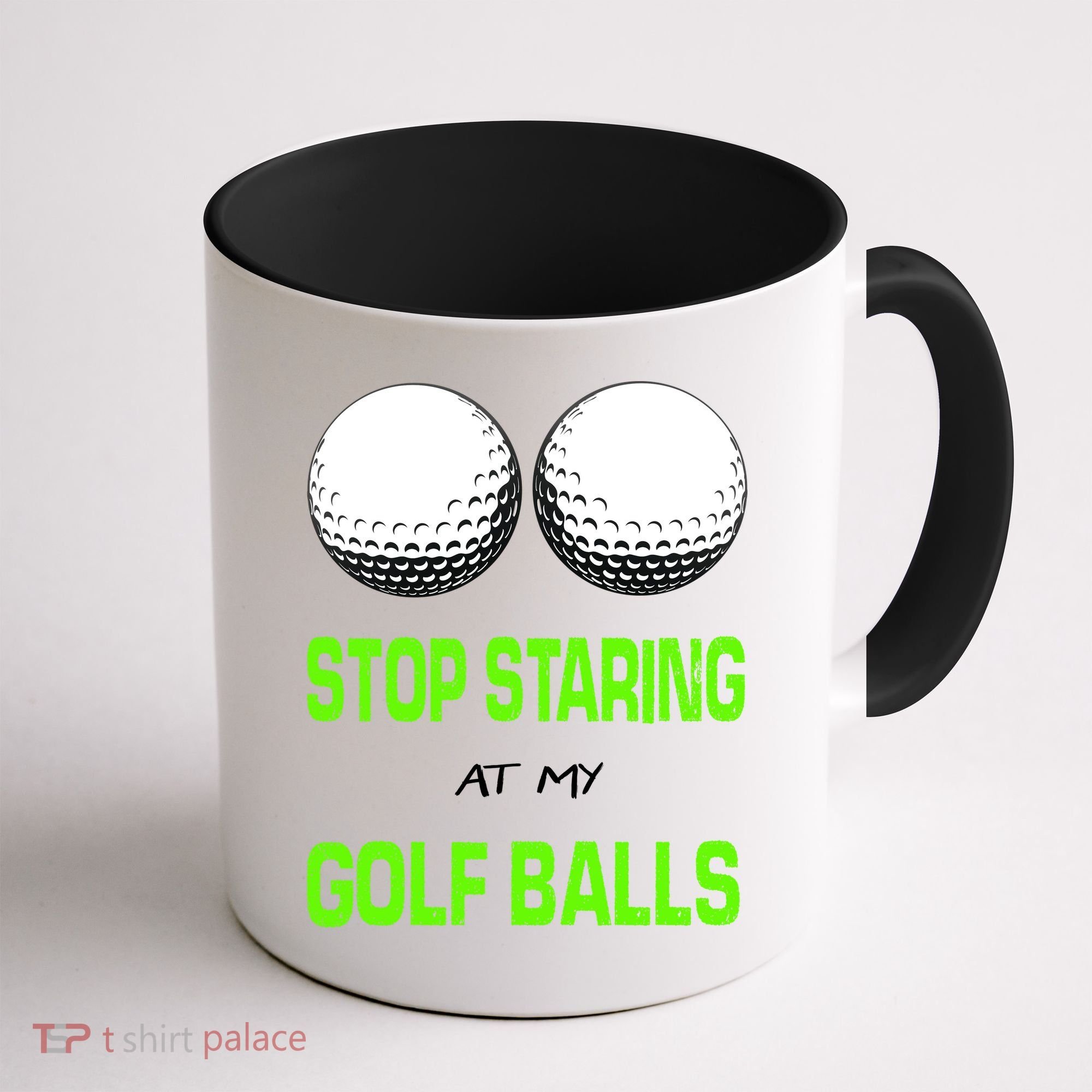 Stop Staring At My Golf Balls Coffee Mug