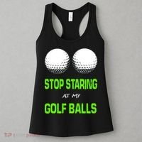 Stop Staring At My Golf Balls Women's Tank Top thumb 3