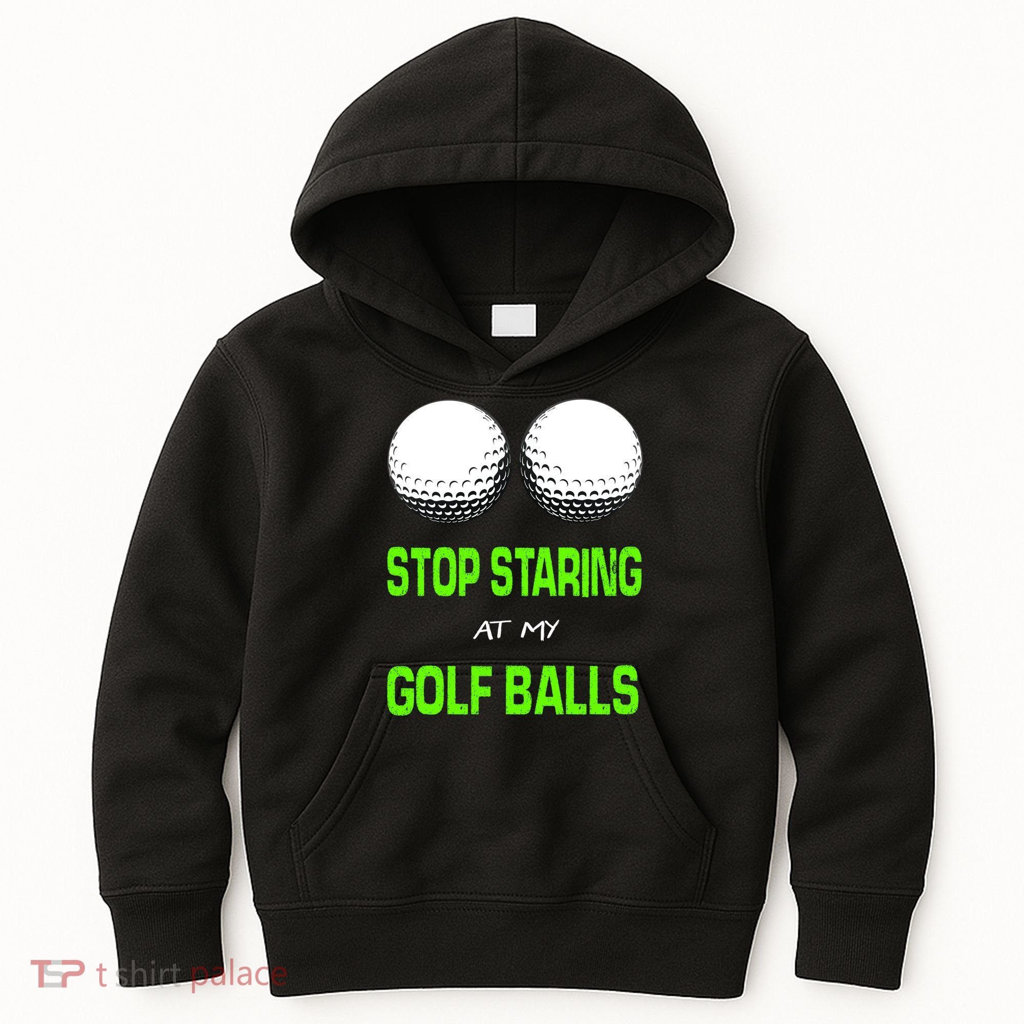 Stop Staring At My Golf Balls Kids Hoodie