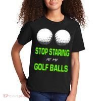 Stop Staring At My Golf Balls Kids T-Shirt thumb 2