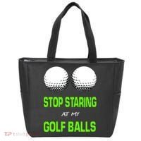 Stop Staring At My Golf Balls Tote Bag thumb 0