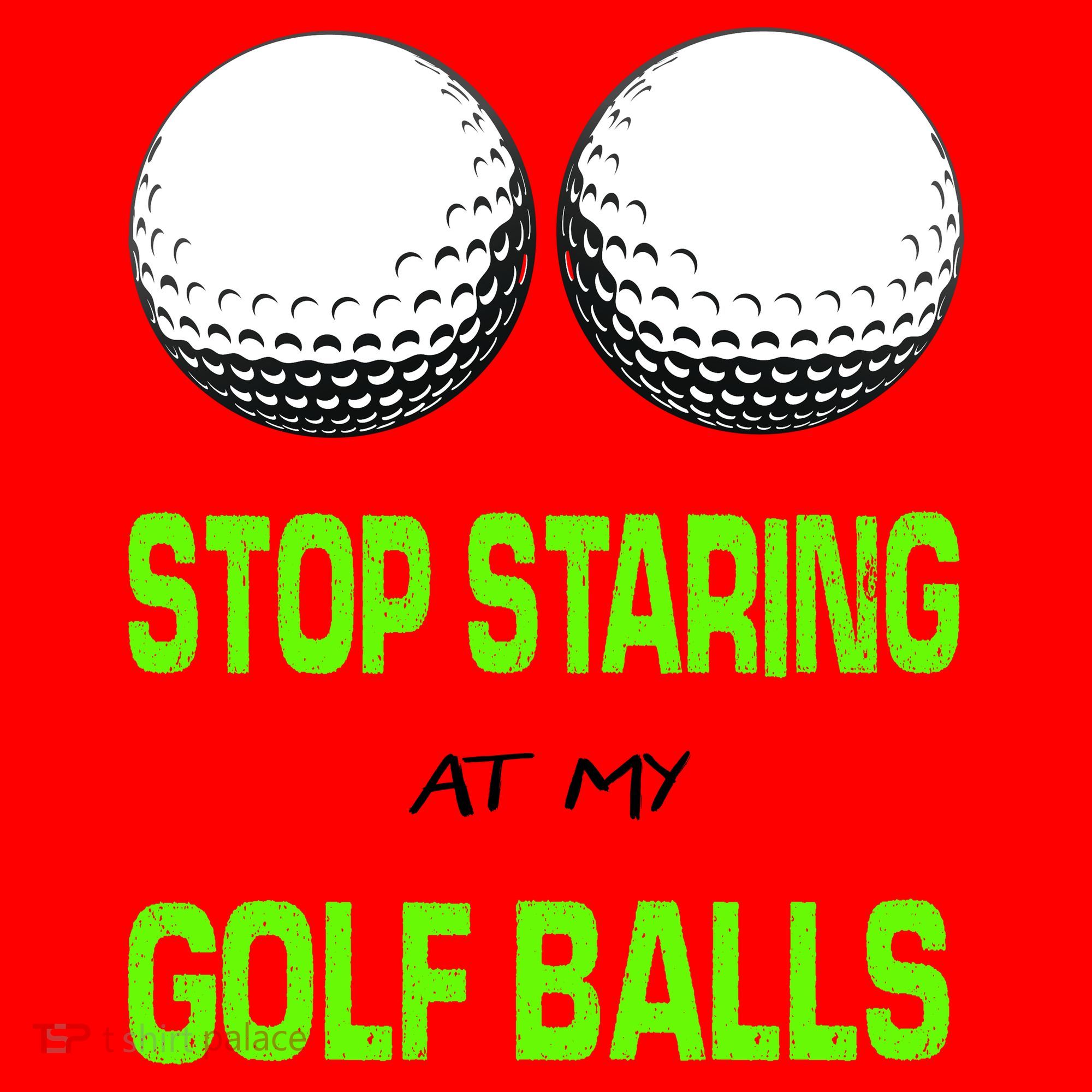 Stop Staring At My Golf Balls Santa Hat