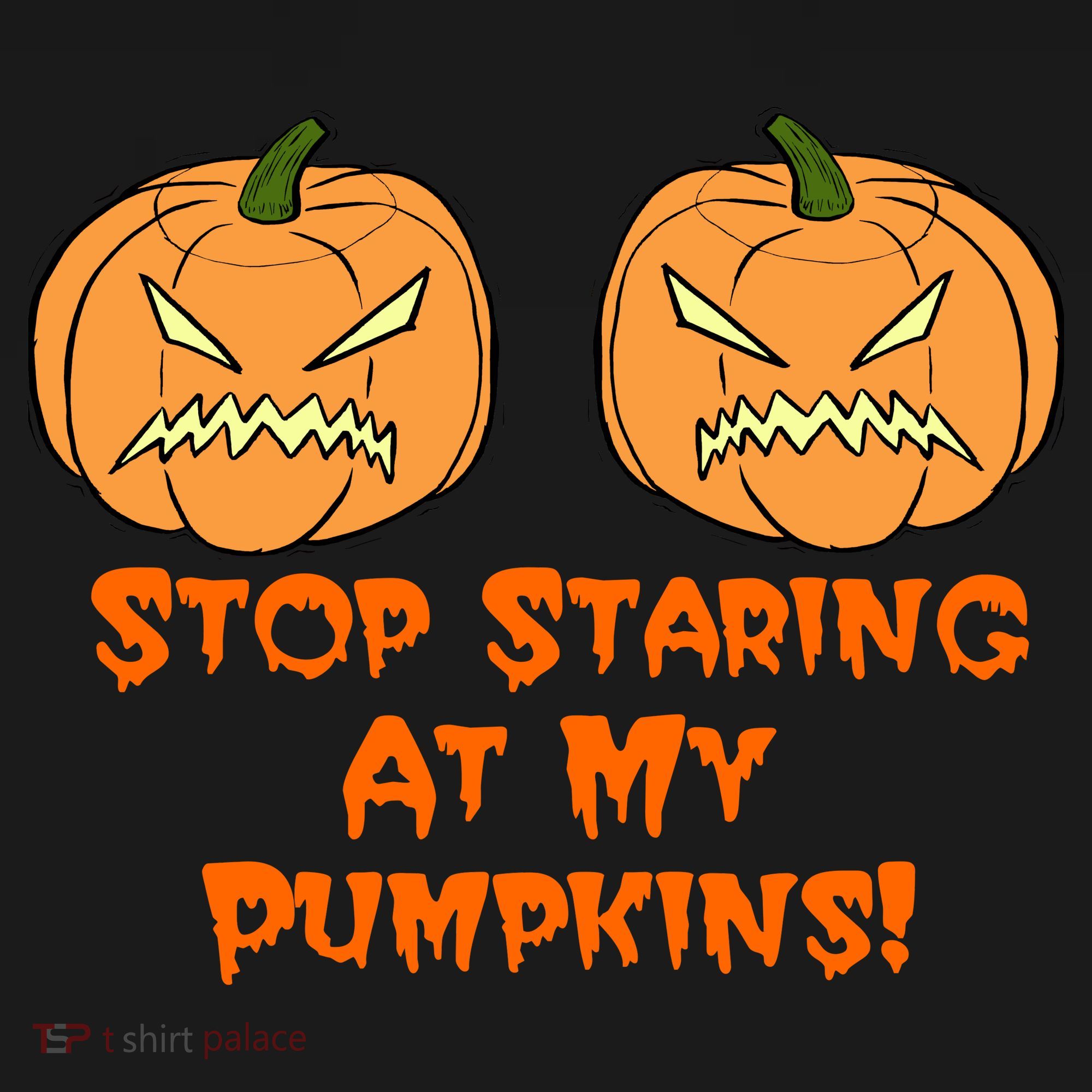 Stop Staring At My Pumpkins Halloween Costume Backpack