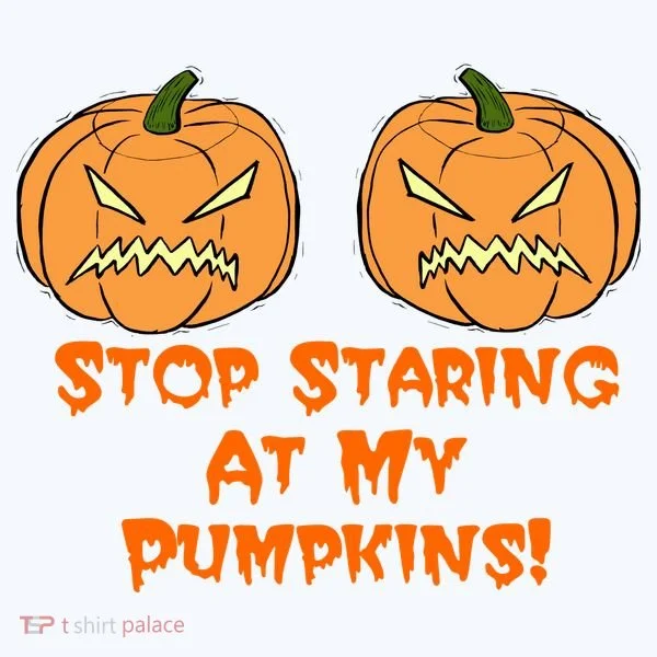 Stop Staring At My Pumpkins Halloween Costume Hoodie