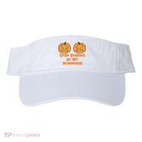 Stop Staring At My Pumpkins Halloween Costume Visor thumb 0