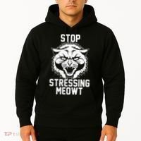 Stop Stressing Meowt Angry Cat Hoodie thumb 2