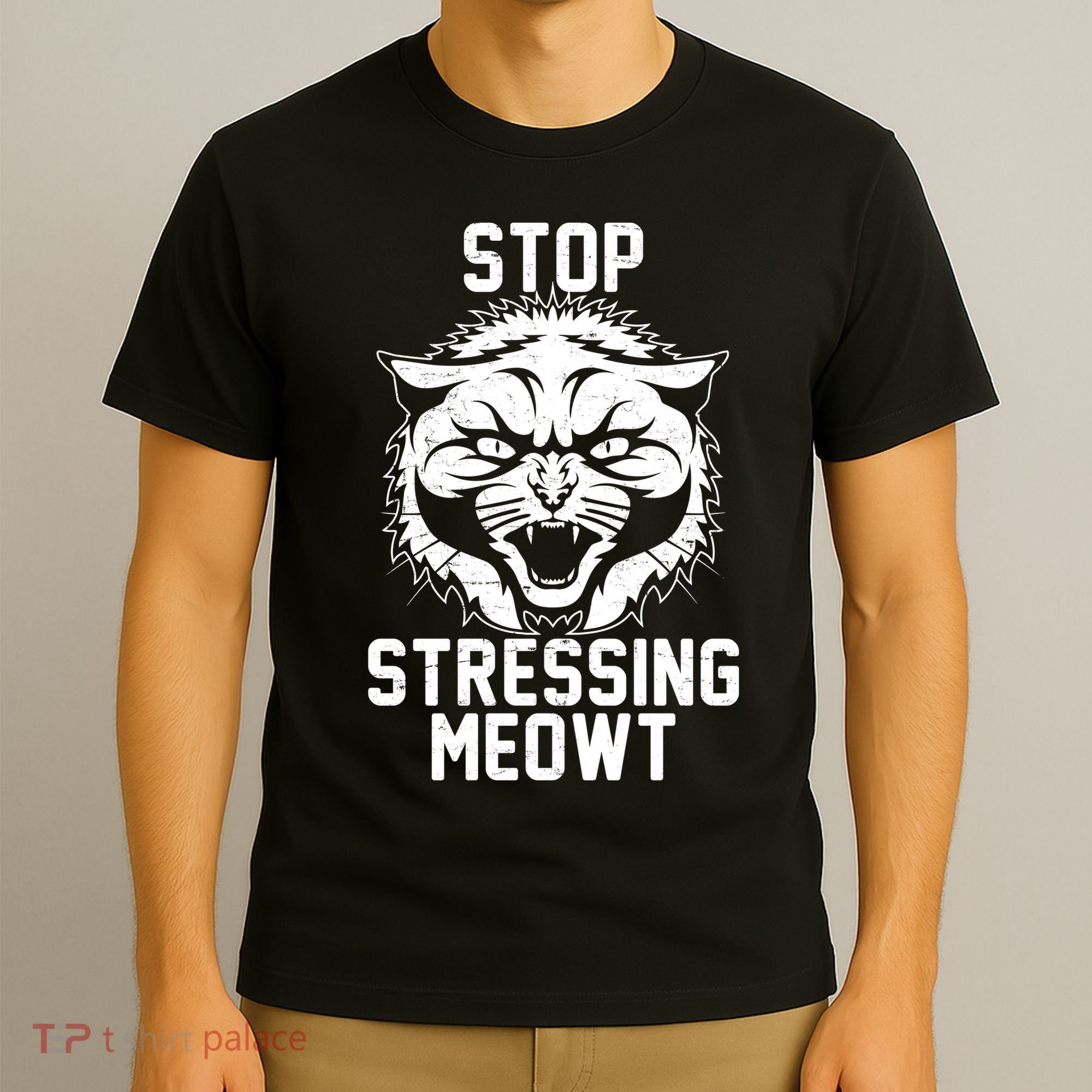 Stop Stressing Meowt Angry Cat T-Shirt